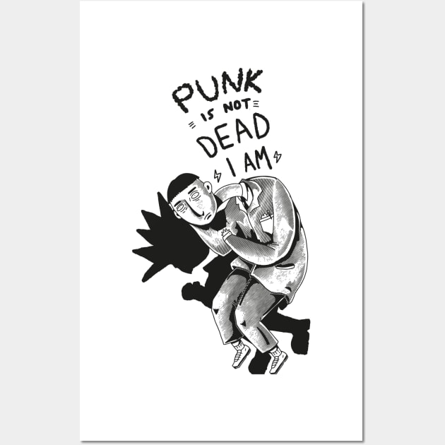 PUNK IS NOT DEAD Wall Art by gordoilustra